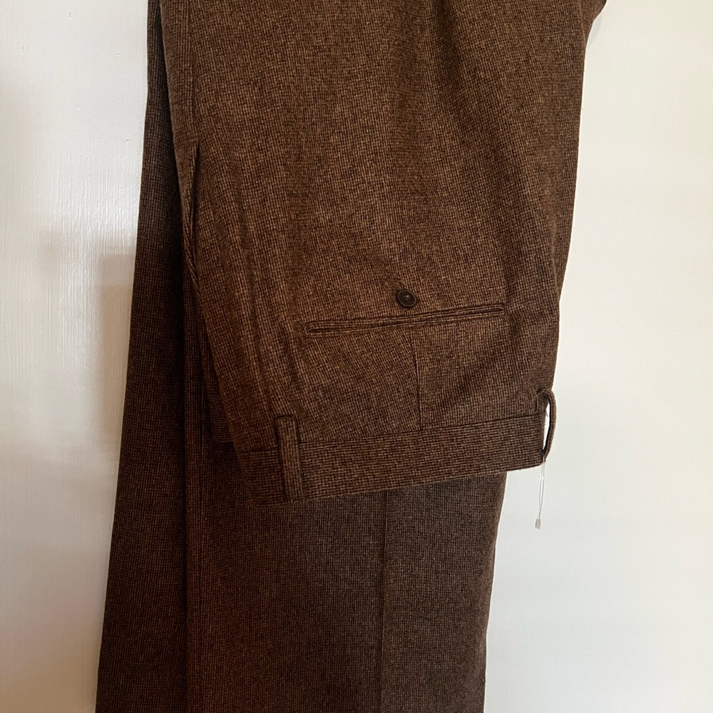 Scottish Lambswool  Flannel Trousers